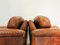 Vintage Brown Leather Chairs, 1970s, Set of 2, Image 9
