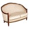 2-Sitzer Sofa aus geschnitztem & vergoldetem Mahagoni im Jugendstil 1