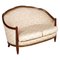Art Nouveau Lacquered and Gilt Carved Walnut 2-Seater Sofa 1