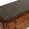 Antique Burl Walnut Commode with Marble Top, 1900s 4