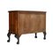 Antique Burl Walnut Commode with Marble Top, 1900s 5