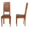 Art Nouveau Cherry Wood Chairs, Set of 2 1