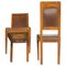 Art Nouveau Cherry Wood Chairs, Set of 2 4