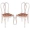 Gustavian Chippendale Lacquered Walnut Chairs, 1940s, Set of 2 1
