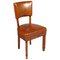 Art Deco Burl Walnut & Leather Chairs, Set of 2 2