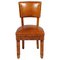 Art Deco Burl Walnut & Leather Chairs, Set of 2 1