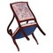 Antique Empire Style Carved Mahogany Armchair, Image 3