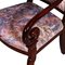 Antique Empire Style Carved Mahogany Armchair, Image 2