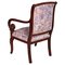 Antique Empire Style Carved Mahogany Armchair, Image 4