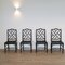 Faux Bamboo Chippendale Chairs, 1970s, Set of 4 5