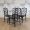 Faux Bamboo Chippendale Chairs, 1970s, Set of 4 2