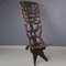 Afrikanischer Vintage Palaver Stuhl, 1940er 1