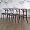 Sedie antiche in legno curvato di Luterma, inizio XX secolo, set di 4, Immagine 5