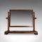 Large Antique Flame Mahogany Dressing Table Mirror, 1830s 2