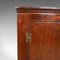 Antiker georgischer Eckschrank aus Mahagoni mit Bogenfront, 1800er 6