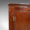 Antique Mahogany Georgian Bow Fronted Corner Cabinet, 1800s, Image 6