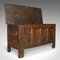 Large Antique English Oak Linen Chest, 1700s, Image 5