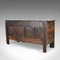 Large Antique English Oak Linen Chest, 1700s 4