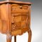 Antique French Walnut & Marble Bedside Cabinet, 1910s 7