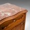 Antique French Walnut & Marble Bedside Cabinet, 1910s, Image 6