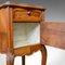 Antique French Walnut & Marble Bedside Cabinet, 1910s, Image 8