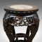 Antique Chinese Teak & Marble Side Table, 1900s, Image 4