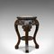 Antique Chinese Teak & Marble Side Table, 1900s 2