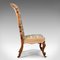 Chaise Prie Dieu Antique en Noyer & Broderie, 1840s 3