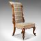Antique Walnut & Needlepoint Prie Dieu Chair, 1840s 1