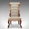 Chaise Prie Dieu Antique en Noyer & Broderie, 1840s 2