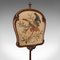 Antique Victorian Pole Fire Screen, 1850s, Image 6