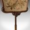 Antique Victorian Pole Fire Screen, 1850s 7