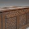 Antique English Carved Oak Chest, 1700s 6