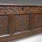 Antique English Carved Oak Chest, 1700s 7