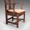 Georgian Open Oak Armchair, 1800s 3