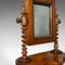Small Antique Rosewood Platform Mirror, 1850s 4