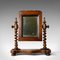Small Antique Rosewood Platform Mirror, 1850s 1