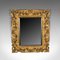 Specchio da parete vintage in legno dorato, Immagine 1