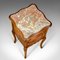Antique French Walnut & Marble Bedside Cabinet, 1890s, Image 6