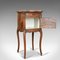 Antique French Walnut & Marble Bedside Cabinet, 1890s 5