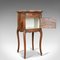 Antique French Walnut & Marble Bedside Cabinet, 1890s, Image 5