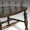 Antique English Victorian Elm Bow Back Armchair, 1900s, Image 8