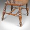 Antique Victorian English Elm Bow Chair, 1870s 8