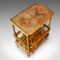 Antiker englischer Canterbury Tisch aus Nusswurzelholz, 1830er 4