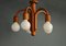 Lámpara colgante austriaca de teca de Domus, años 60, Imagen 1