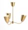 Mid-Century Danish Brass Chandelier, 1950s 5