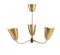 Mid-Century Danish Brass Chandelier, 1950s 3