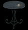 Round Italian Topaz Marble Mosaic Table by Egram 1