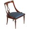 19th-Century Italian Walnut Gondola Chair 1