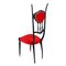 Ebonized Walnut Chiavarine Eclectic Chairs by Carlo Mollino, 1930s, Set of 2 2